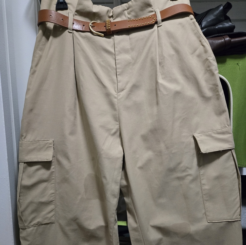 Womens Tan Cargo Pants